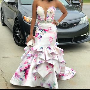 SOLD Rachele Allen floral dress